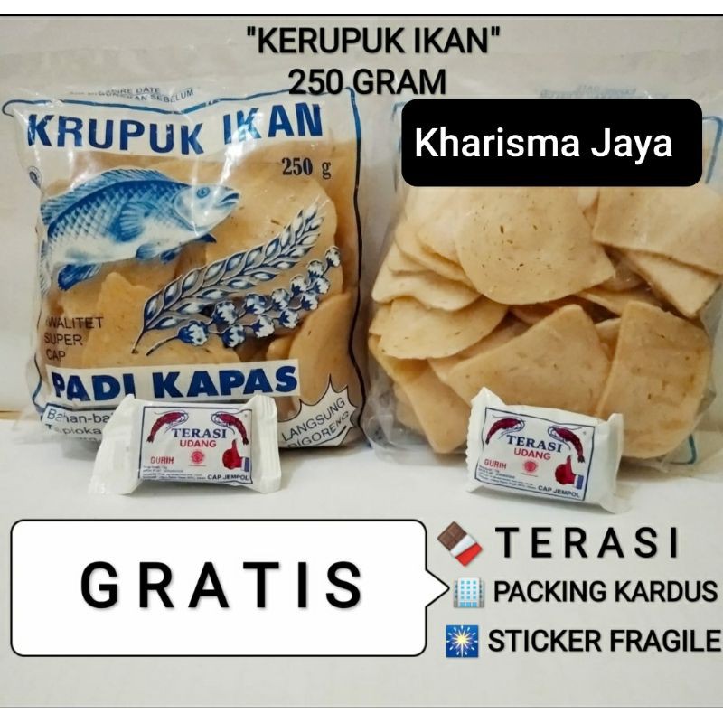 

KERUPUK IKAN KANCING PADI KAPAS ASLI INDRAMAYU 250gr