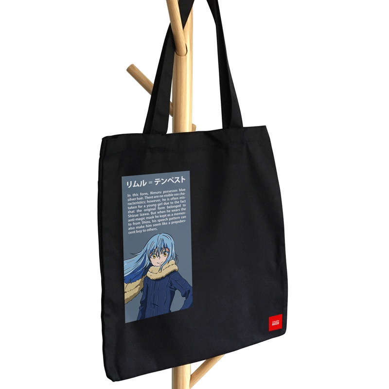 RIMURU TEMPEST Tote Bag Kanvas Anime Rimuru Tempest / Totebag Anime / Totebag Resleting / Merchandise Anime Official Fan Art