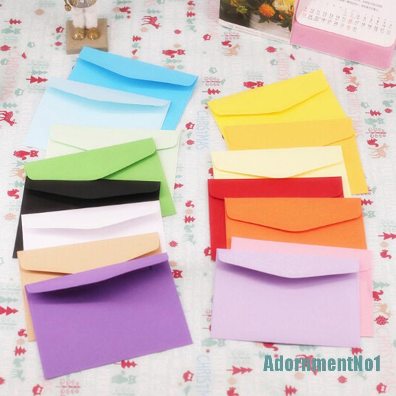 [AdornmentNo1]10pcs Candy colors postcard wedding invitation envelope small paper envelopes