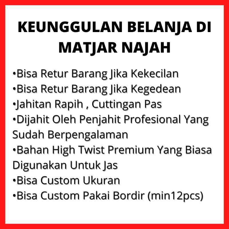 BESTPROMO JAS FORMAL PRIA HITAM SAKU PUMA - MATJAR NAJAH
