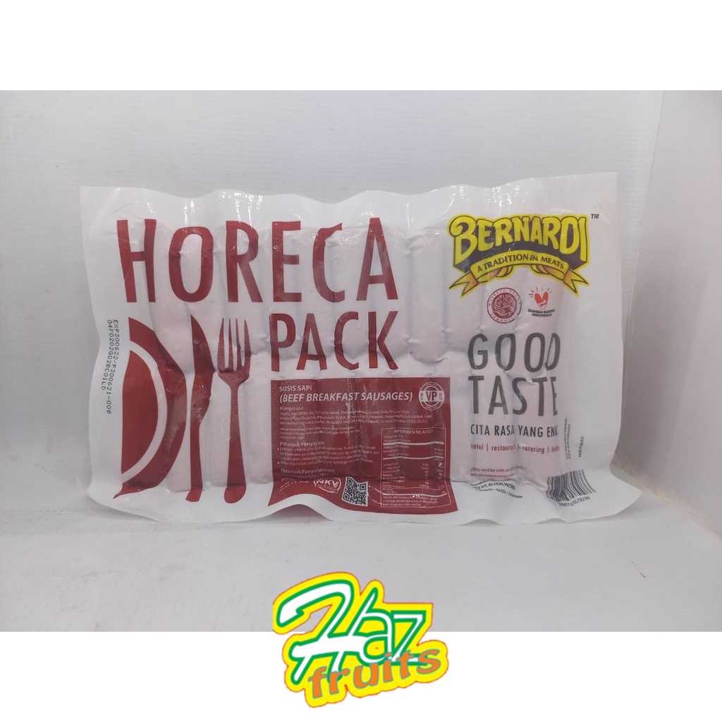 

SOSIS BEEF BREAKFAST HORECA BERNARDI 1Kg