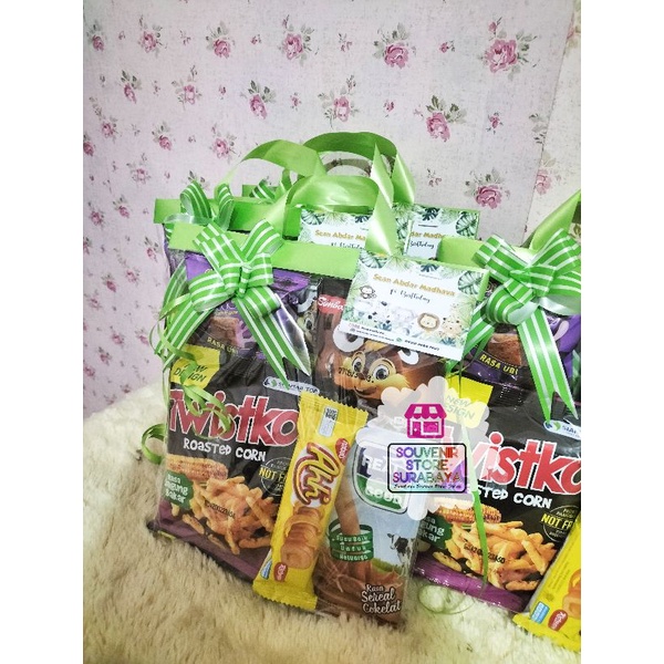 Snack Ulang Tahun MURAH / Mini snack murah / Paket Snack Goceng / Snack Ultah Murmer / Paket Ultah anak Surabaya/ Hampers snack / Bingkisan Lucu