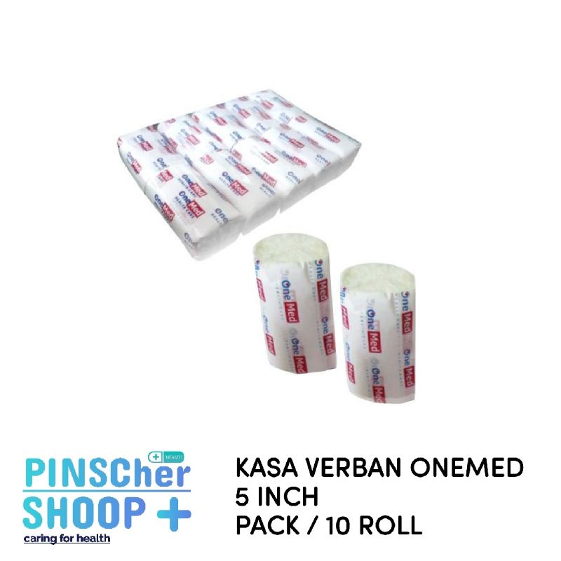 Verban Kasa Perban 5cm x 4yard OneMed Pack 10 Roll