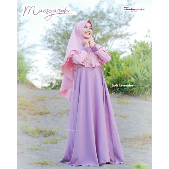 GAMIS MAESYAROH SATU SET HIJAB •  ZABANNIA