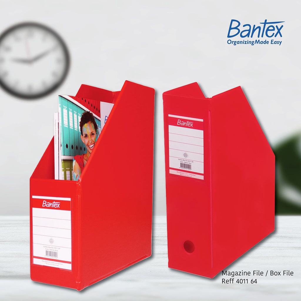 Bantex Magazine File (Box File) 10cm Folio  4011