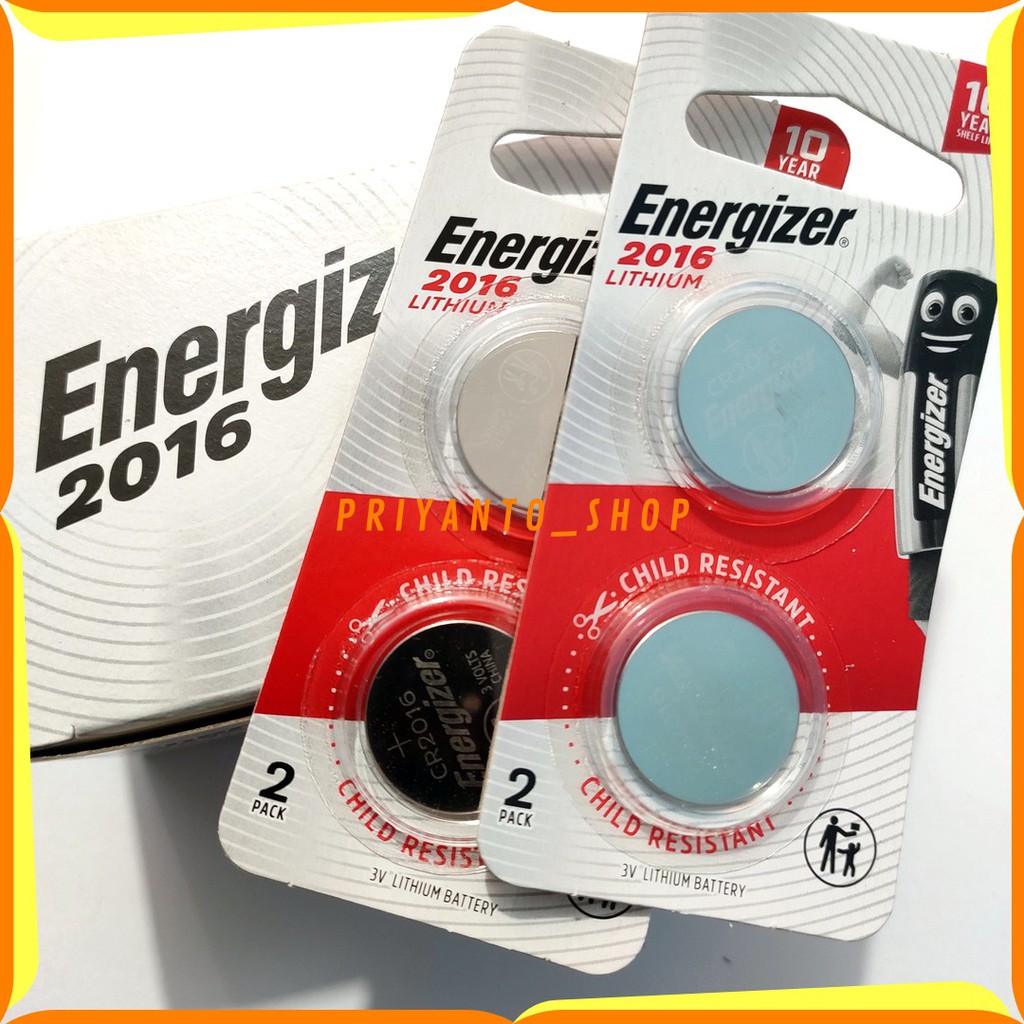 Baterai Batrei Lithium Energizer Cr2016 Cr 2016 Original