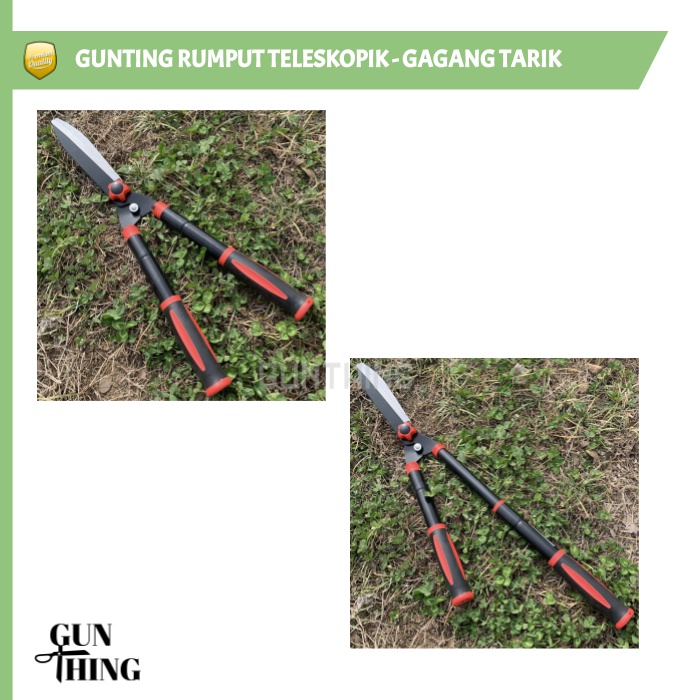 Gunting Rumput Teleskopik - Gunting Rumput Gagang Tarik 76cm