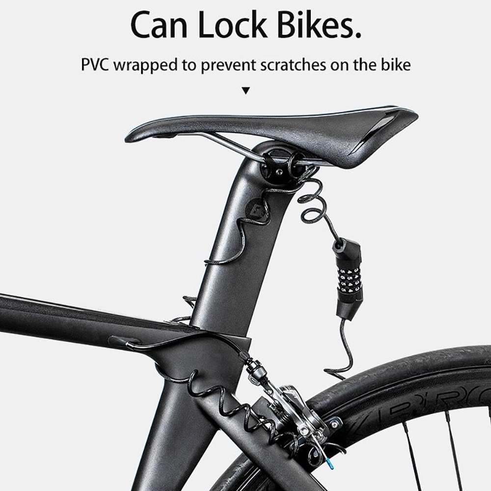 ROCKBROS T512 Bicycle Lock Kunci Gembok Sepeda Kombinasi 4 Angka