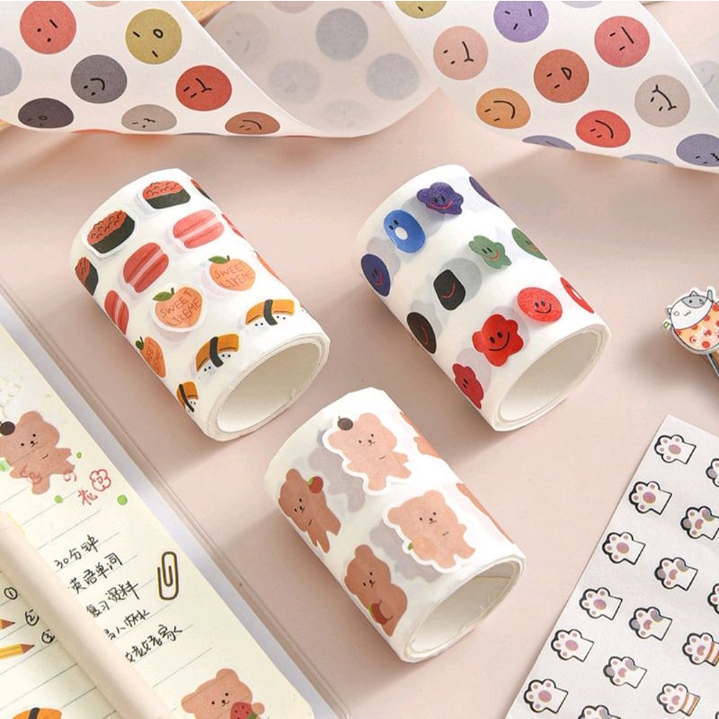 

Sharing Sticker Aesthetic Bear Cute Sticker Kiss cut