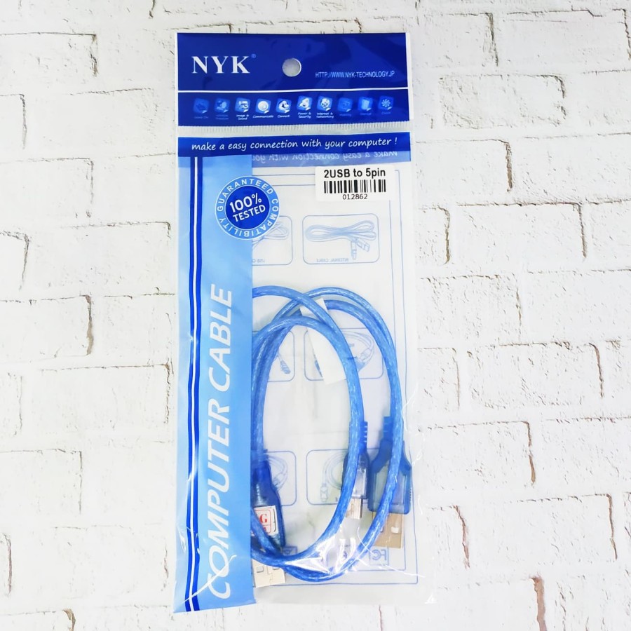 NYK Kabel 2 USB to 5 Pin Mini