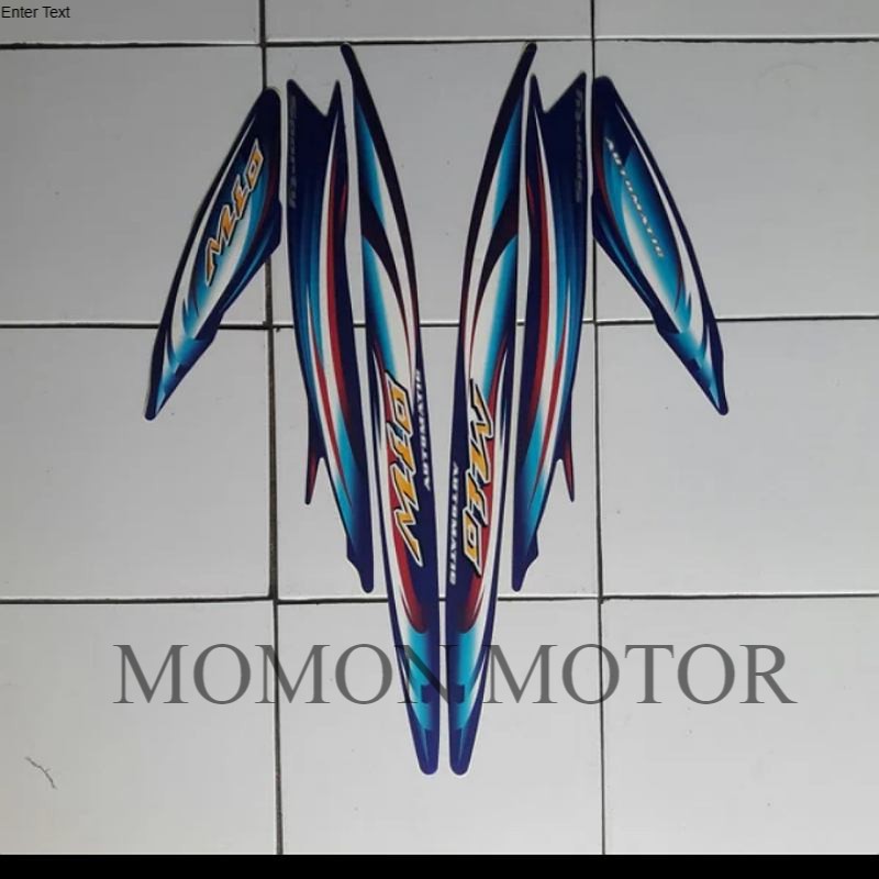 Sticker striping  mio sporty 2007 biru
