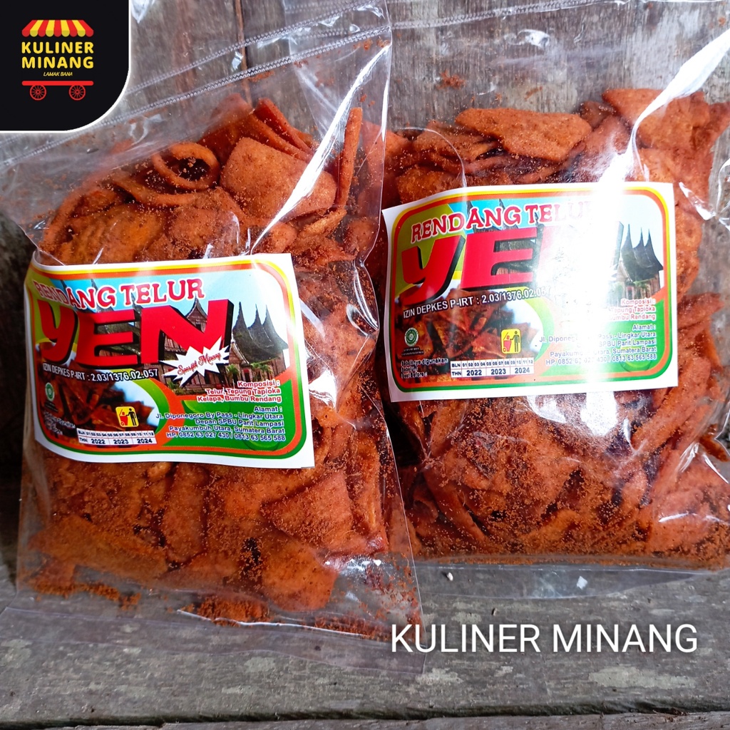 

Rendang Telur Yen Oleh-Oleh Asli Cemilan Kampung Makanan Khas Payakumbuh Padang kabau Jajanan Snack Kuliner Minang Kabau AX00