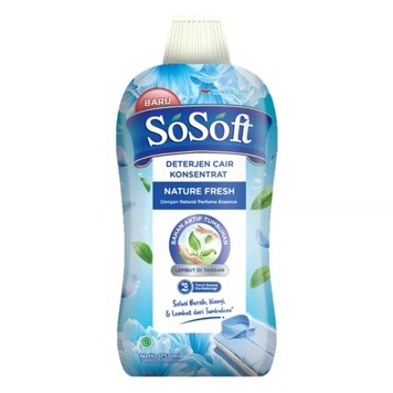 Sosoft Liquid Detergent Cair Botol 750ml