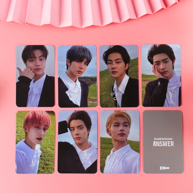 7pcs / Set Kartu Lomo Foto Kpop Enhypen Dimension Untuk Koleksi Fans