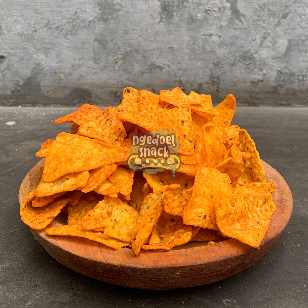 

Keripik Jagung Tortilla / Tortilla Balado / Tortilla Chips Ngedoel