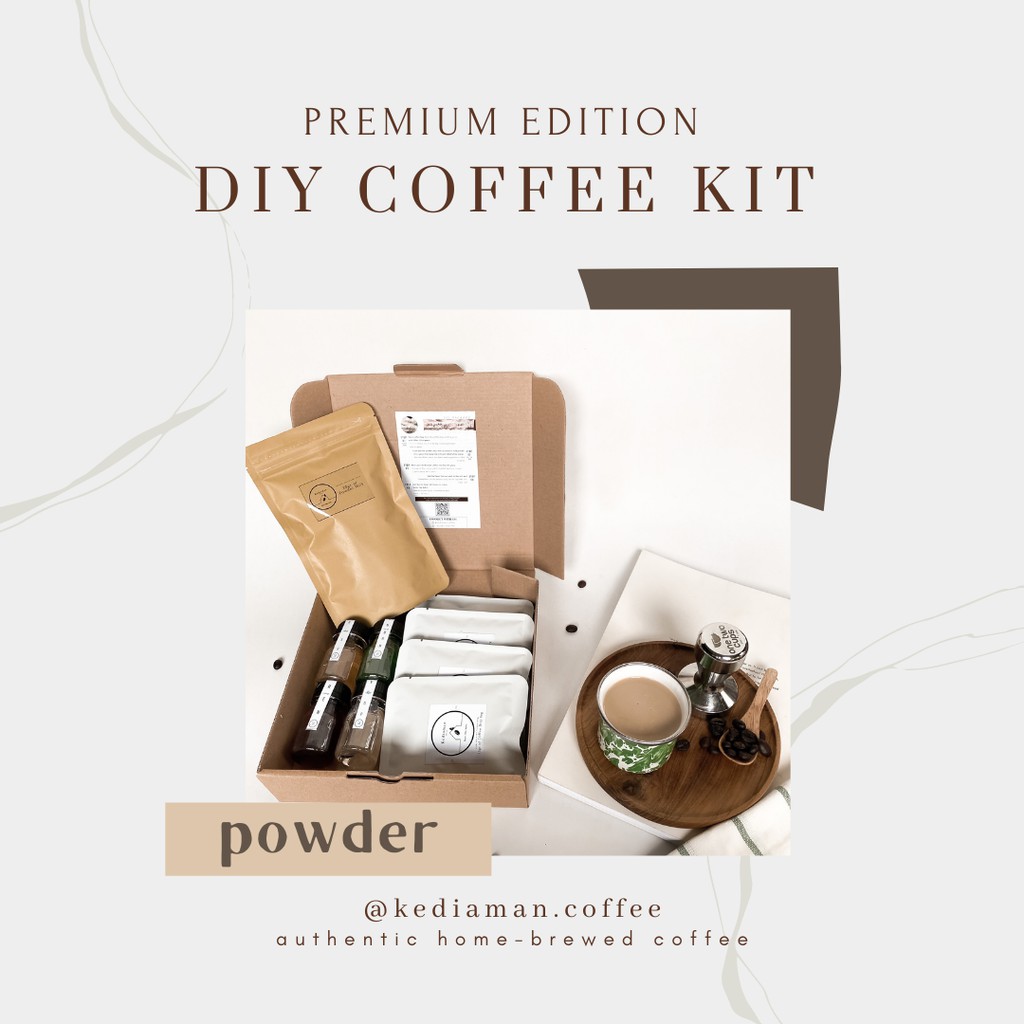 

DIY COFFEE KIT (Powder) Paket Kopi Susu Siap Racik Hampers Gift