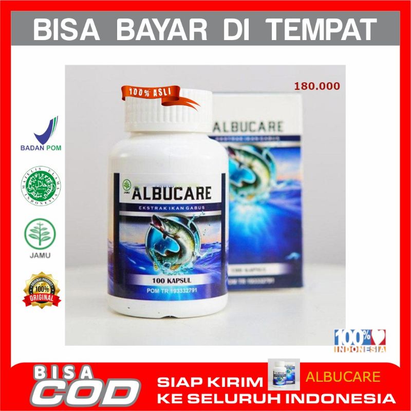 Luka Cepat Kering - Obat Albucare Kapsul Ekstrak Ikan Gabus ASLI 