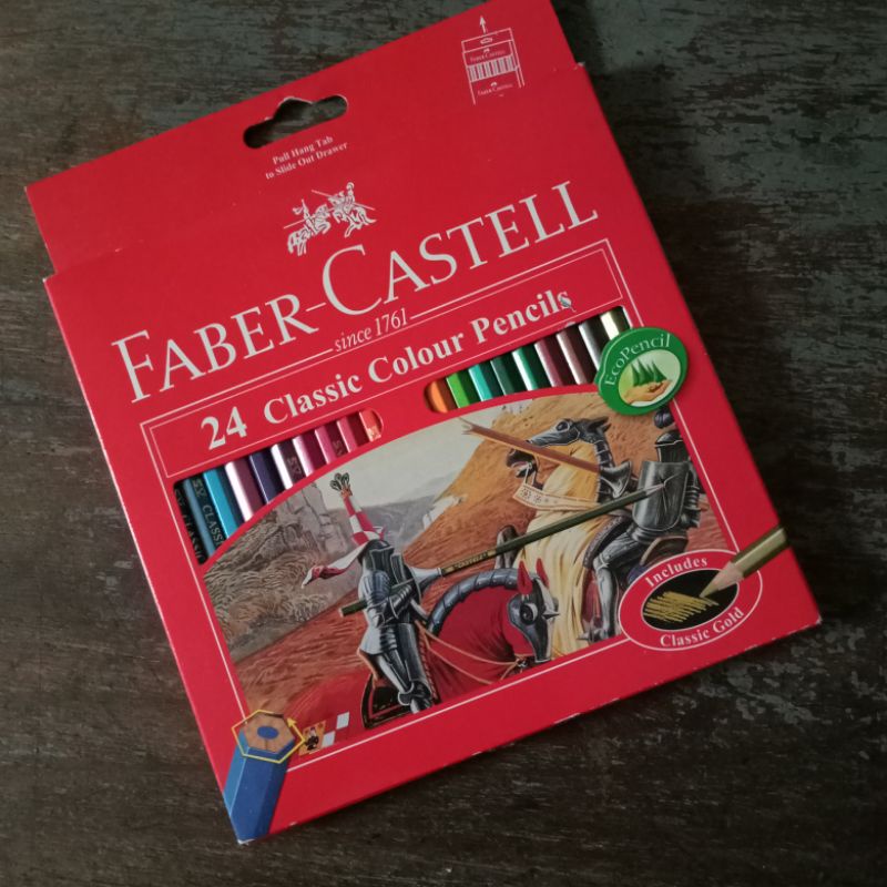 

pensil warna faber castell 24 warna CLASSIC