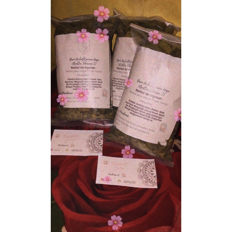 Daun Obat kencana ungu (Teh kencana Ungu)