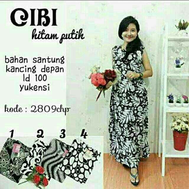 Daster cibi hitam putih