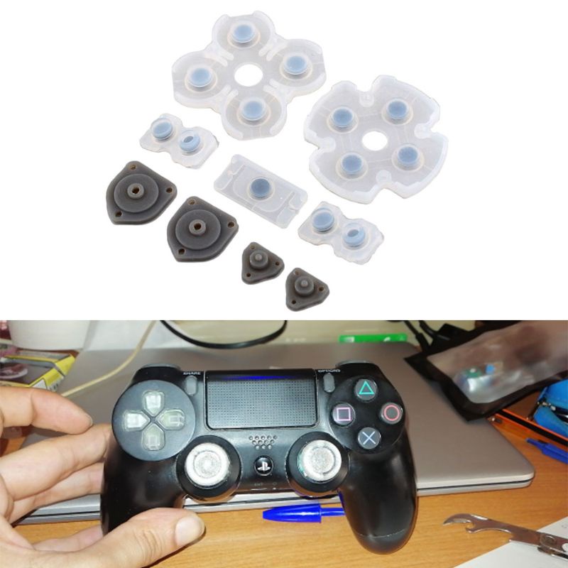 CRE  For Playstation 4 PS4 Controller Conductive Silicone Rubber Pads for d ualshock 4 JDS-001/JDS-011 D Pad Buttons