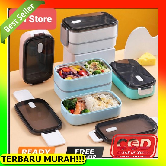 Tempat Bekal Makan Cewek Kerja Cowok Gandum Box Sekat Luch Box Keren Bekal Makan Tempat Bekal Set An