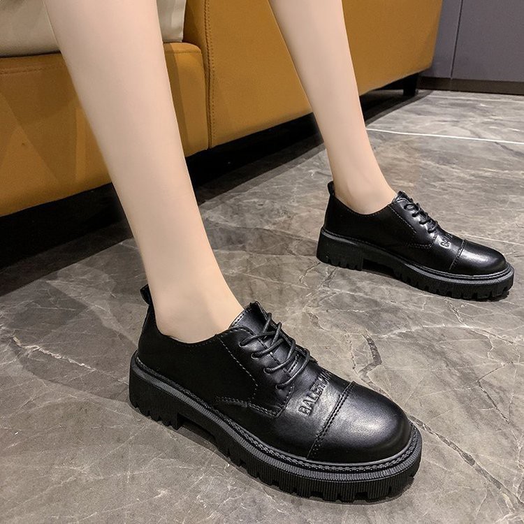 SPOX sepatu wanita sekolah jepang formal kantor retro vintage oxford flat heels import korea jepang