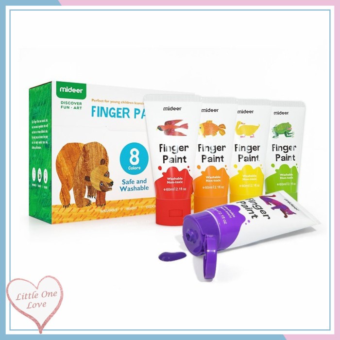 

Produk Terbaru Mideer Finger Paint Safe And Washable Non Toxic - Eric Carle
