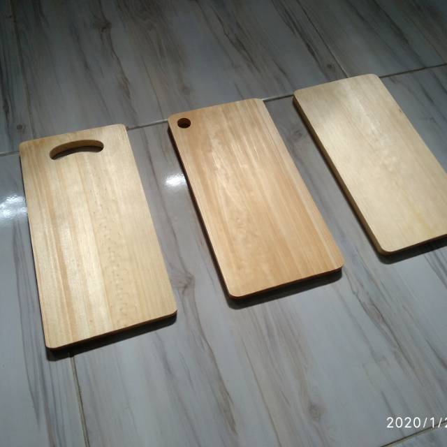 Talenan Kayu Pinus Kotak plong 30 x 15 MURAH TEBAL / Wooden Cutting Board