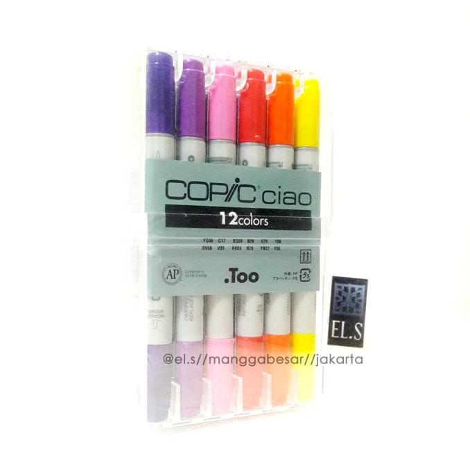 

(BISA COD) Copic Ciao Set 12 Warna KOMPLIT Kode 641