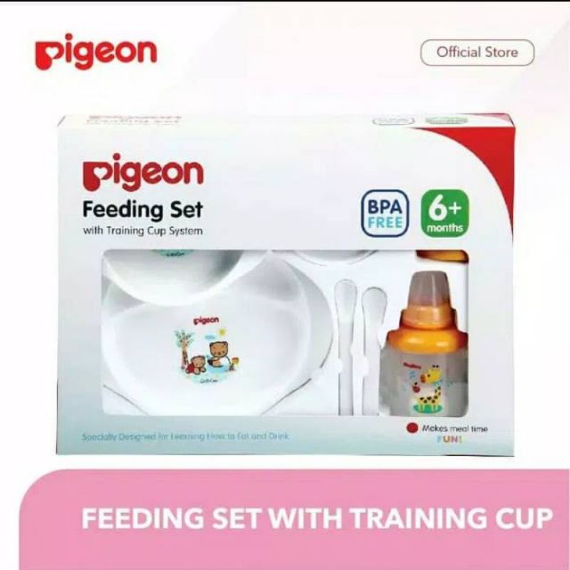 Feeding set / set makan bayi merk Pigeon