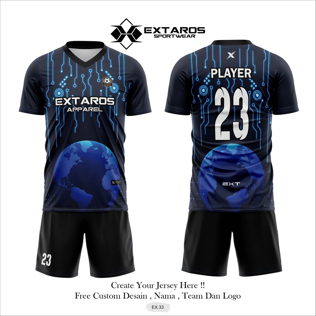 [Bisa satuan] jersey futsal baju futsal baju bola dewasa full printing TERLARIS