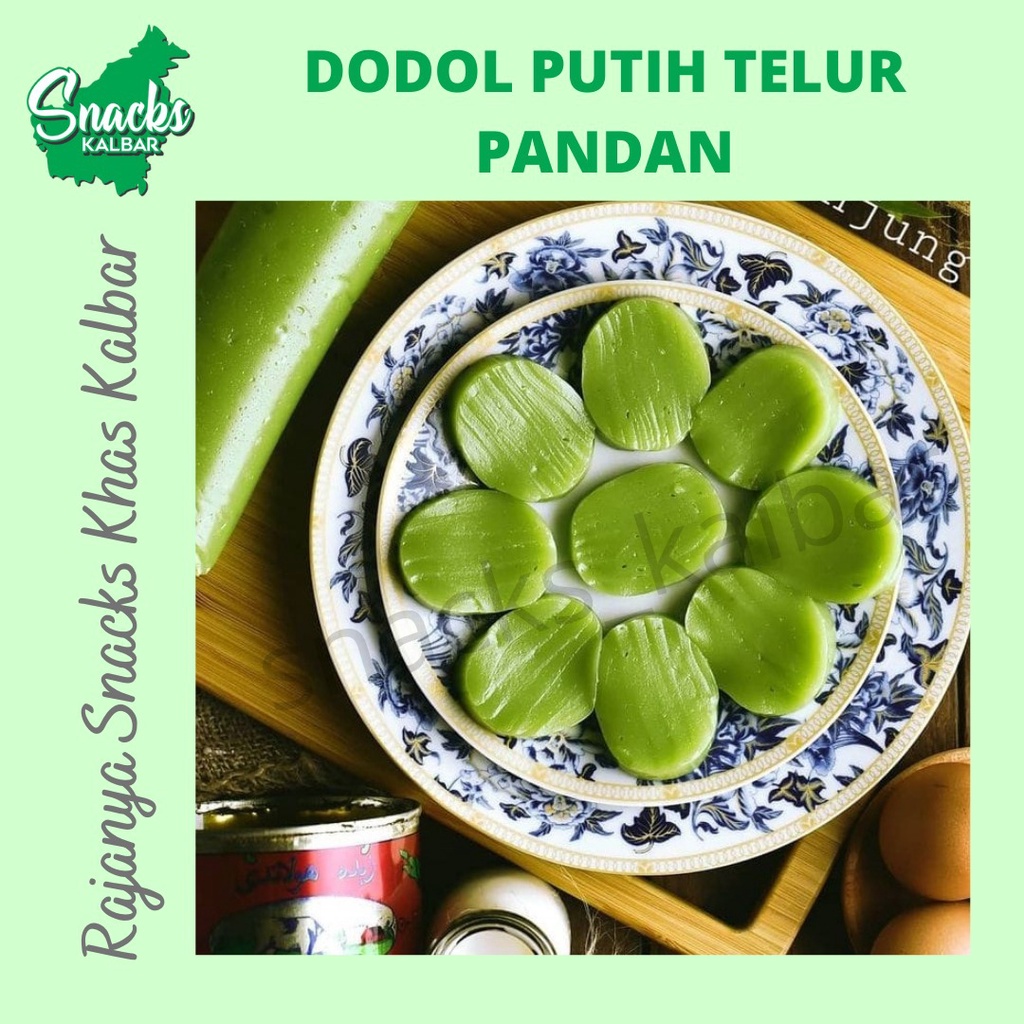 

Dodol Putih Telur Pandan 400 Gram Khas Pontianak