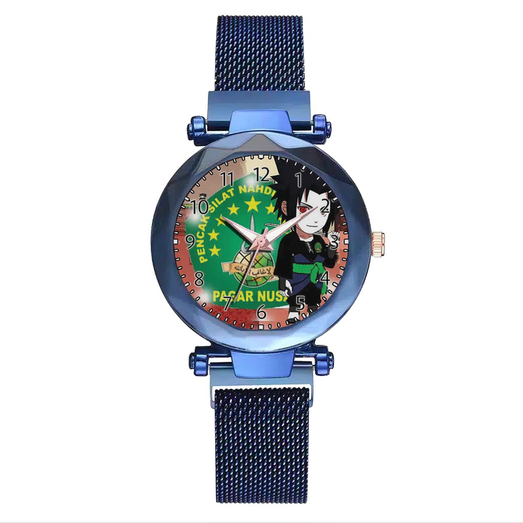 Jam Tangan Wanita Custom - PGNU PAGAR NUSA MOTIF 1 Free Box &amp; Batre Cadangan