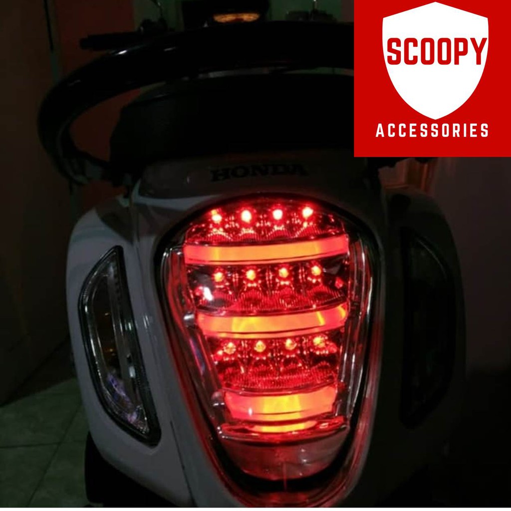 Lampu Stop Led JPA Scoopy Fi Senja Merah Aksesoris Scoopy Accessories Scoopy Modifikasi Scoopy Shopee Indonesia