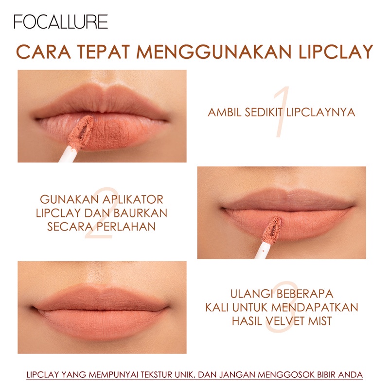 FOCALLURE Matte Lipstick waterproof Lip mist long-lasting lip cream Long Wearing Hydrating