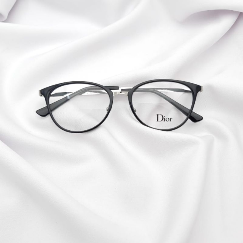 Frame kacamata wanita trend | kacamata minus ntiradiasi | kacamata best seller 1770-Hitam silver