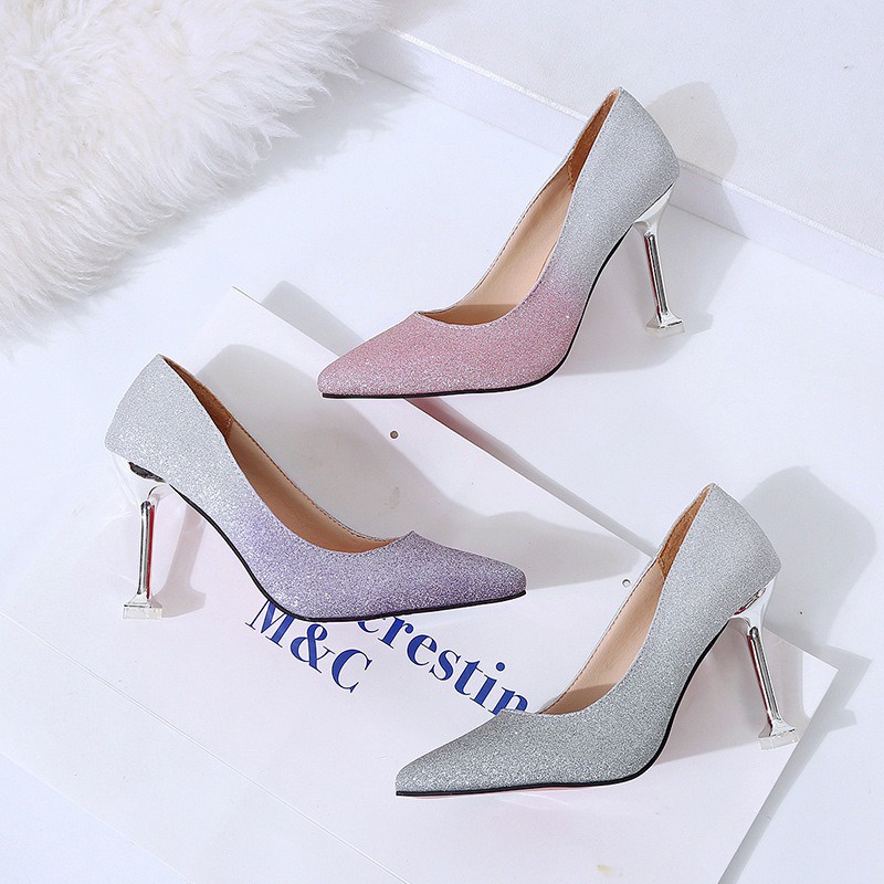 Sepatu High Heels Cewek Sepatu Kerja Hak Tinggi  Wanita Import Spatu Pesta Perempuan Formal SH-014