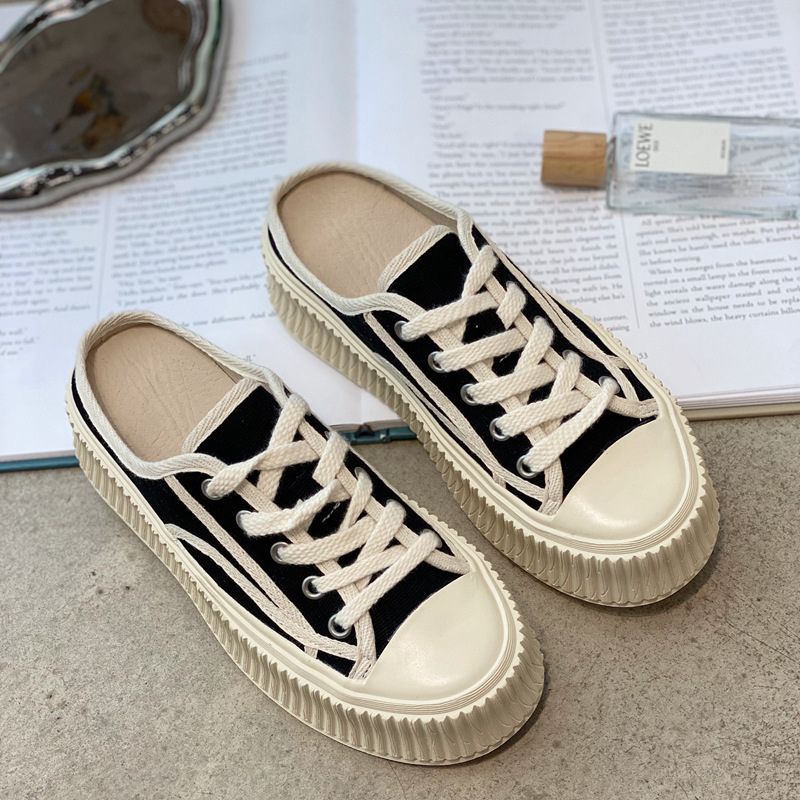 DDS20554 Sepatu Wanita Slip On Fashion Import Sepatu Kanvas KV Ready Jakarta Bisa COD (WIth Box)