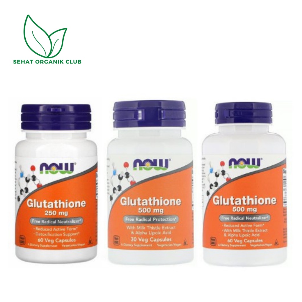Now Foods Glutathione 500 mg 60 Caps ; Glutathione 500 mg 30 Caps ; Now glutathione 250 mg 60 Caps