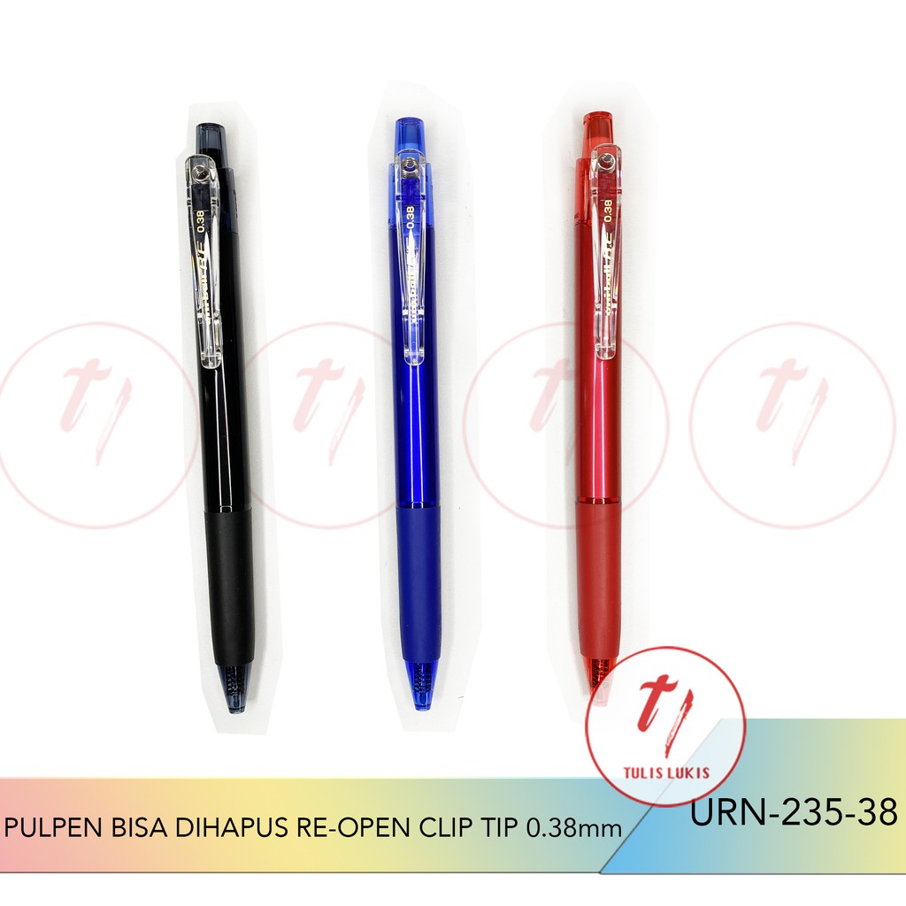 

PULPEN BISA DIHAPUS UNI RE-OPEN CLIP TIP 0.38MM URN-235-38