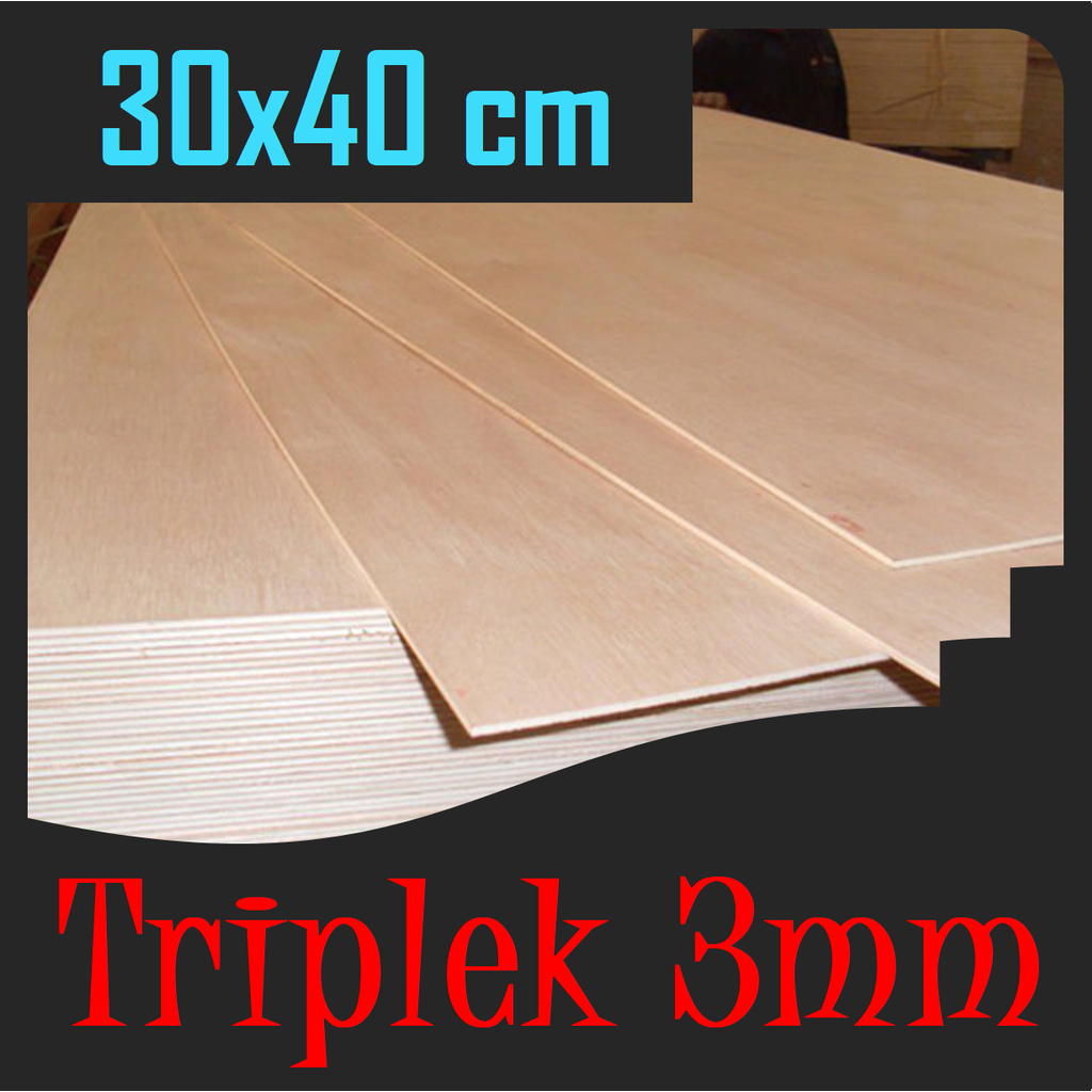 TRIPLEK 3 mm 30x40 cm ( isi 4pcs )
