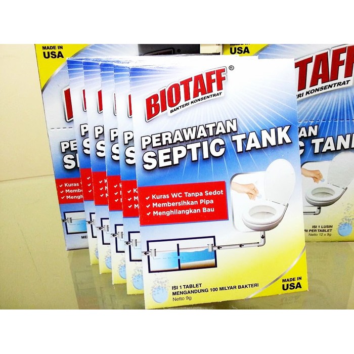 BIOTAFF Obat  Bakteri Perawatan Saluran Toilet Septictank 