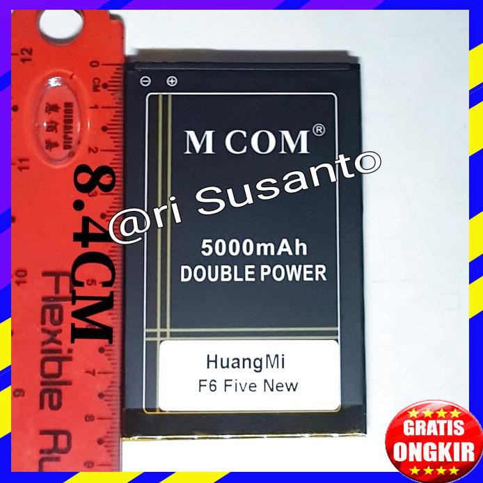 Acc Hp Baterai Mcom Huangmi F6 Five Fingerprint 4G Double Power 5000Mah