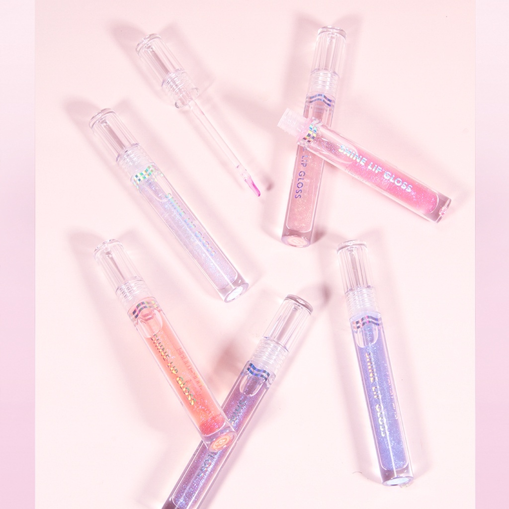 Beauty Glazed Lipstik Shimmer Jelly Lipgloss Cerah Bersinar Glossy Lipgloss