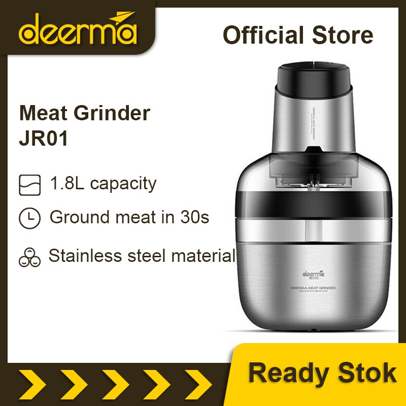 

Deerma DEM-JR01 Electric Meat Grinder 1.8L Household kitchen safety meat slicer mincer cutter