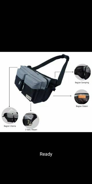 Waist bag selempang saku dua RARIDO products