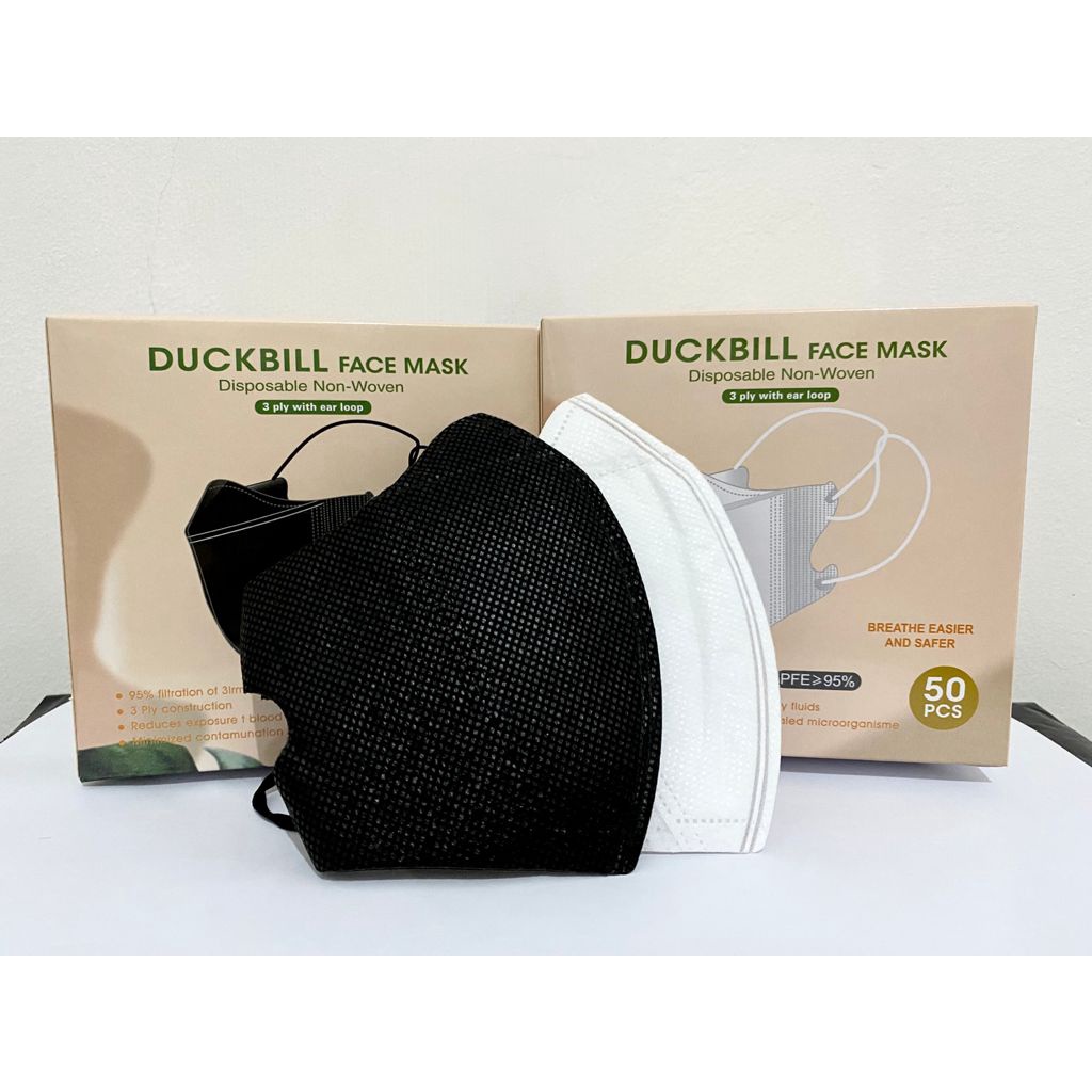 Masker Duckbil / Duckbill 3 Ply Hijab 1 Box Isi 50 Pcs