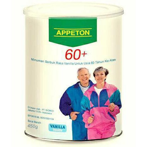 

Susu appeton manula 450gr 60+ rasa Vanilla penambah berat orang tua | Penambah Berat Badan