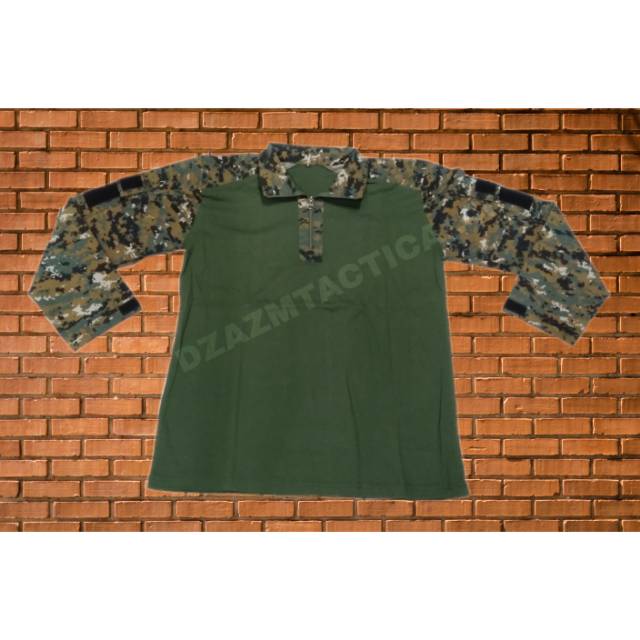 Kaos panjang berkerah bdu loreng marpat